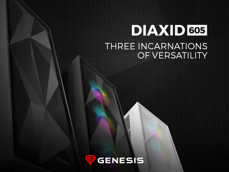 Nová řada skříní GENESIS Diaxid 605 pro vysoce výkonné herní počítače