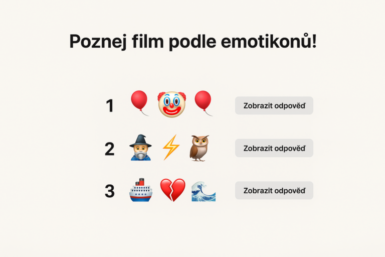 Uhodnete podle emoji 10 klasických pohádek?